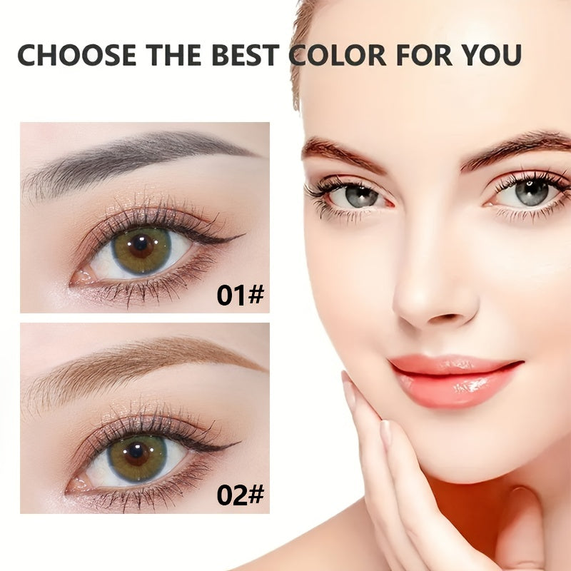 Waterproof Natural Liquid Eyebrow Pen with Double Headed Automatic Pencil