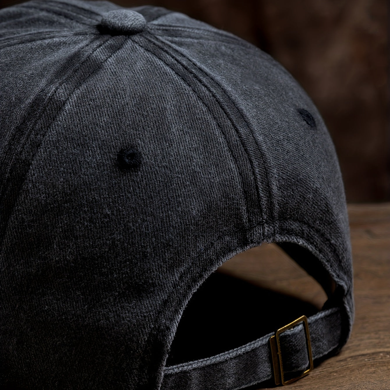 Washed Denim Heart Embroidery Baseball Cap