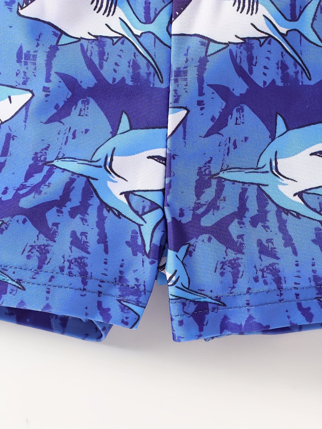Boys Cartoon Shark Swimming Trunks Beach Vacation Kids Summer Clothes