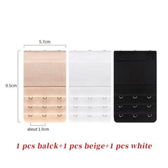 Bra Extenders 3-Pack Stretchy Comfortable Band Extension Strap