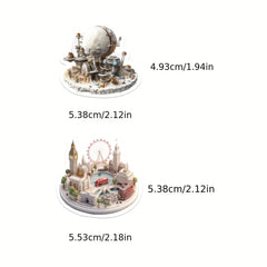 50pcs 3D Small World Graffiti Stickers Waterproof DIY Art Decoration