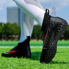 Men's High Top Turf Football Boots - Outdoor Professional Soccer Cleats