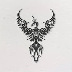 Metal Phoenix Hanging Wall Decor Art Modern Wall Decor
