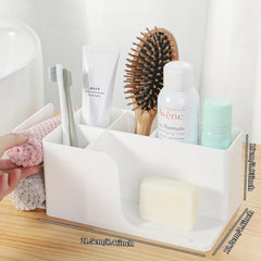 Retractable Plastic Desktop Storage Box Stationery Organizer