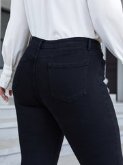 Button Fly Slim Fit High Stretch Jeans