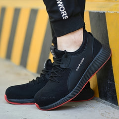 Men Work Shoes Lightweight Comfortable Puncture Proof Non Slip Indestructible
