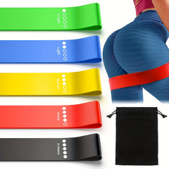 5pcs Portable Fitness Resistance Band for Thighs and Butt