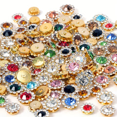 50pcs Rhinestone Bezel Sew On Beads for DIY Jew