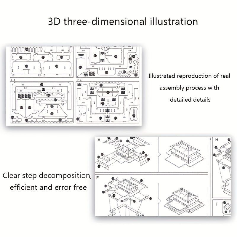 DIY Paris Notre Dame 3D Wooden Jigsaw Puzzle Panel