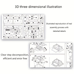 DIY Paris Notre Dame 3D Wooden Jigsaw Puzzle Panel