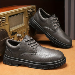 Men's Brogue Wingtip Derby Shoes Lace up Front Platform Shoes For Men