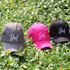Embroidered Letter Cotton Soft Hat Solid Baseball Cap Fathers Gift