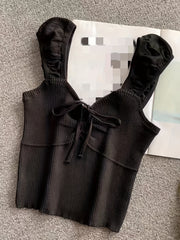 Ribbed Knotted Tank Top for Women