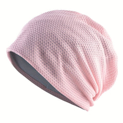 Elastic Beanie Mesh Warm Skull Cap Casual Knit Hat Windproof Beanies For Women