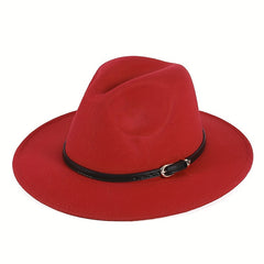 Vintage Fedora Cap Solid Felt Sun Hat Outdoor Sunscreen Jazz Hats