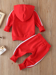 Spring Baby Casual Tracksuit Boy Girl Jacket Pants 2Pcs Set