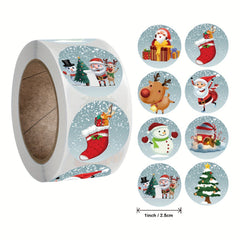 500 Sheets Christmas Gift Collection Adhesive Sticker Label