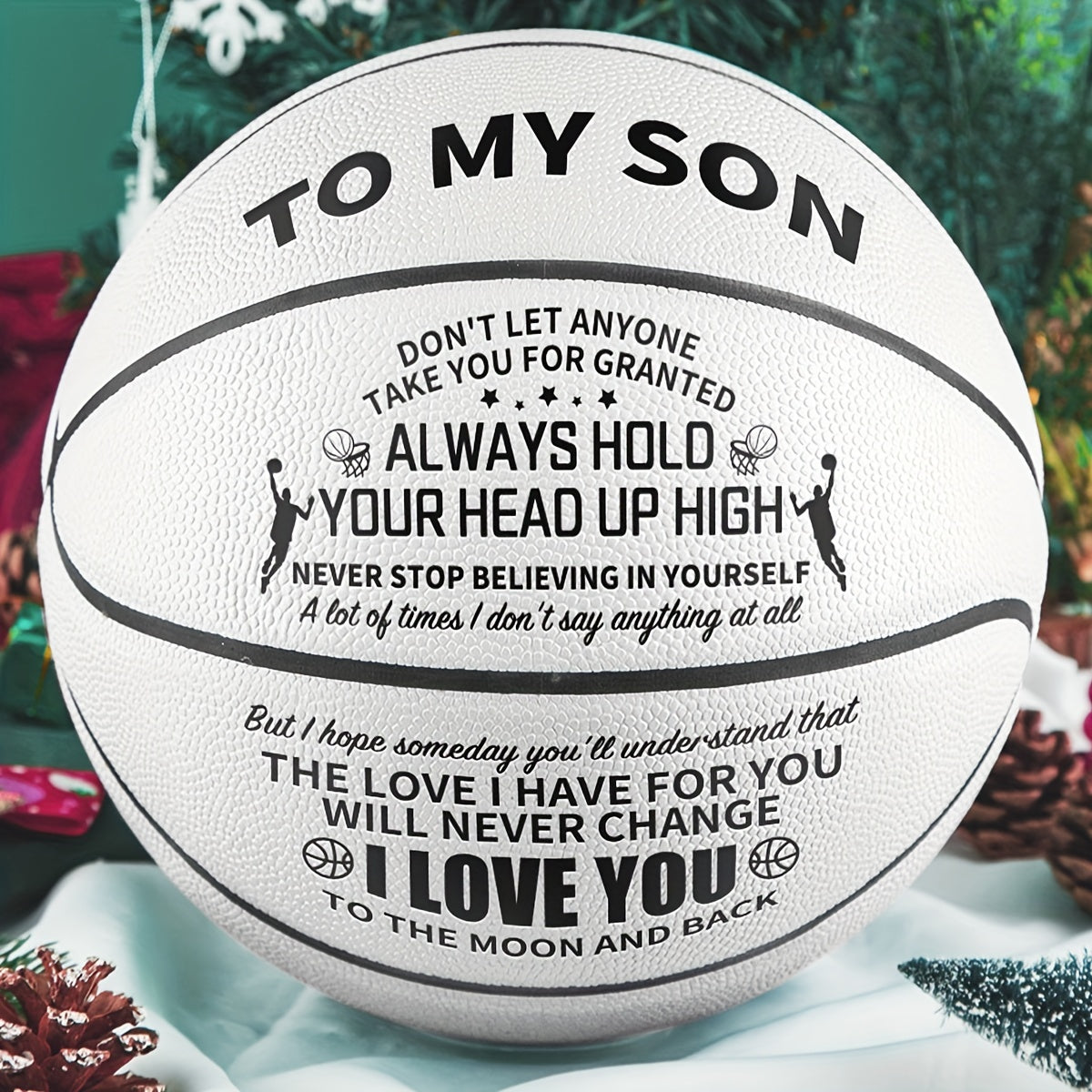 Engraved Training Basketball with Pump