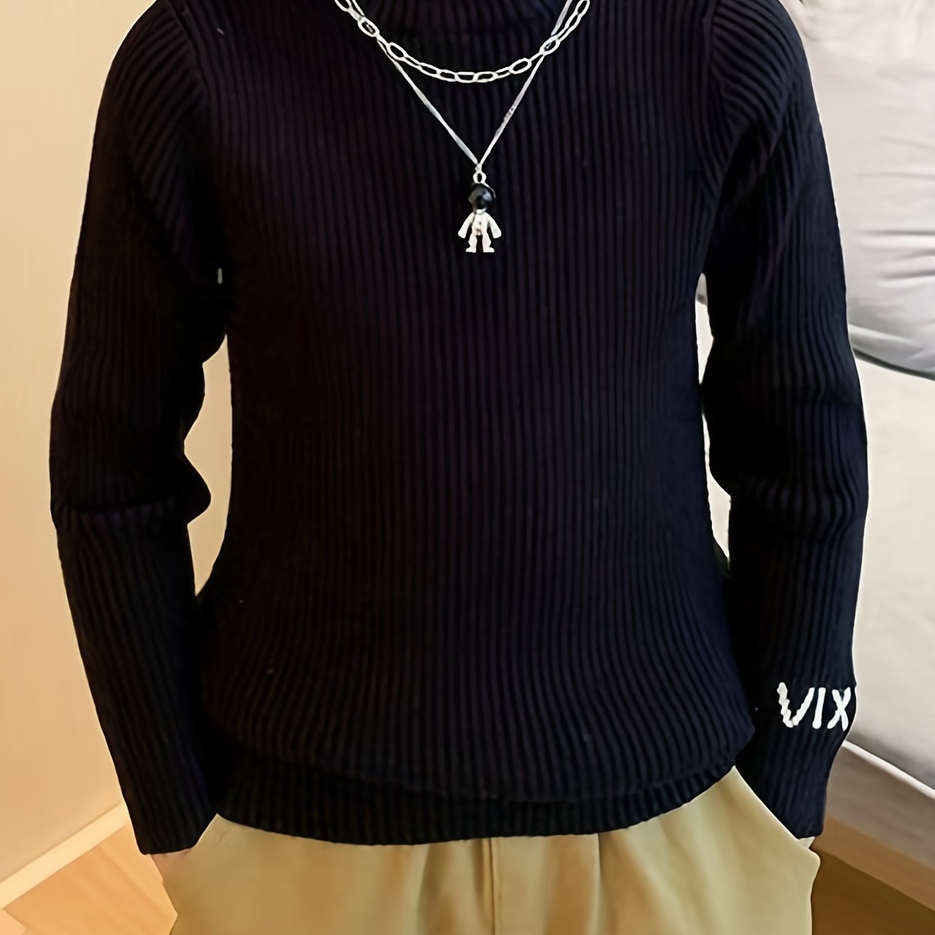 Boys Turtleneck Thick Sweater Long Sleeve Knit Pullover Top Outdoor