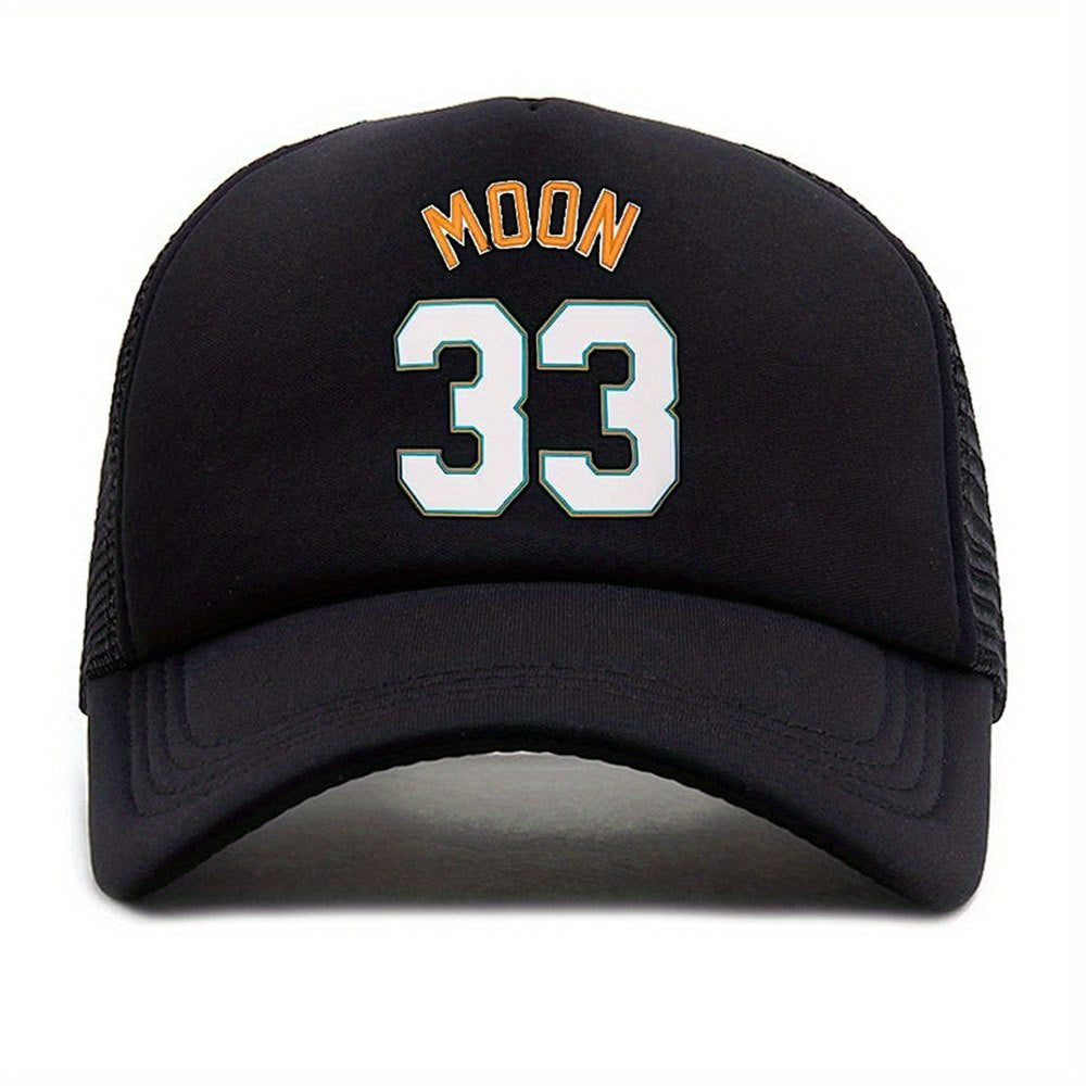 Unisex Moon Print Baseball Cap Sunshade Adjustable Outdoor Sport Hat