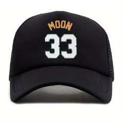 Unisex Moon Print Baseball Cap Sunshade Adjustable Outdoor Sport Hat