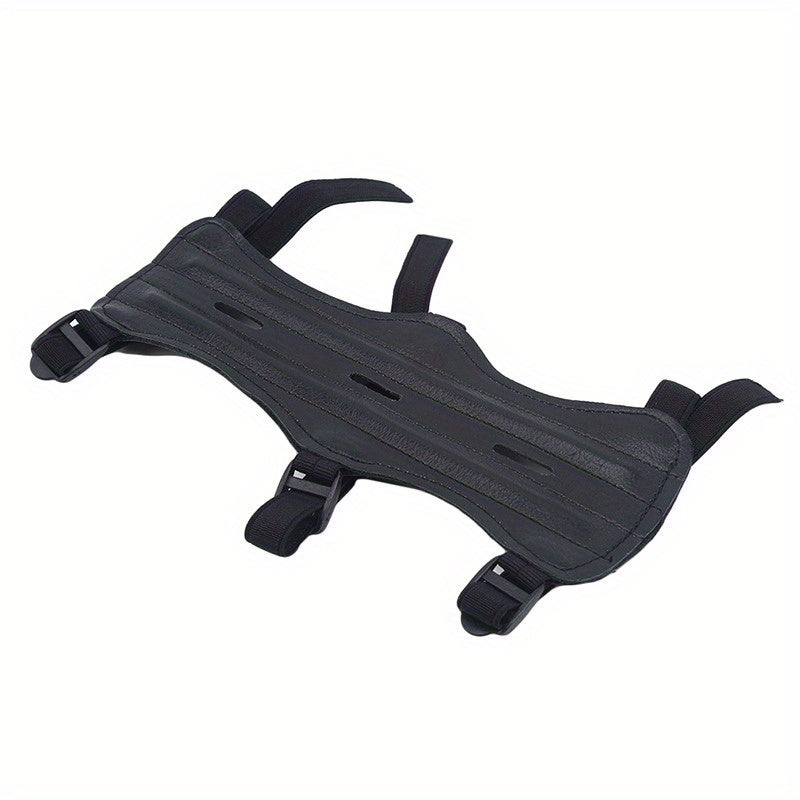 Adjustable Leather Archery Arm Guard Protects Forearm