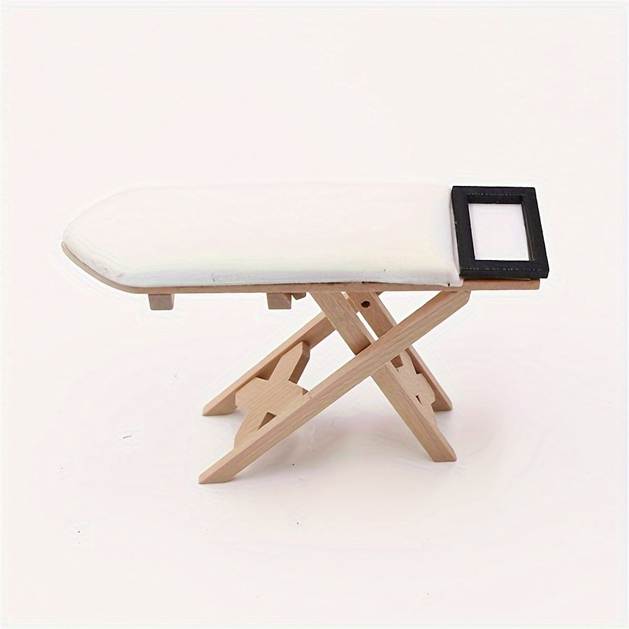 1:12 Mini Ironing Board for Dollhouse Sewing Model Photography Props DIY Scene