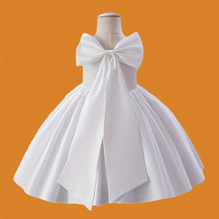 Butterfly Bow Evening Dress for Little Princesses
