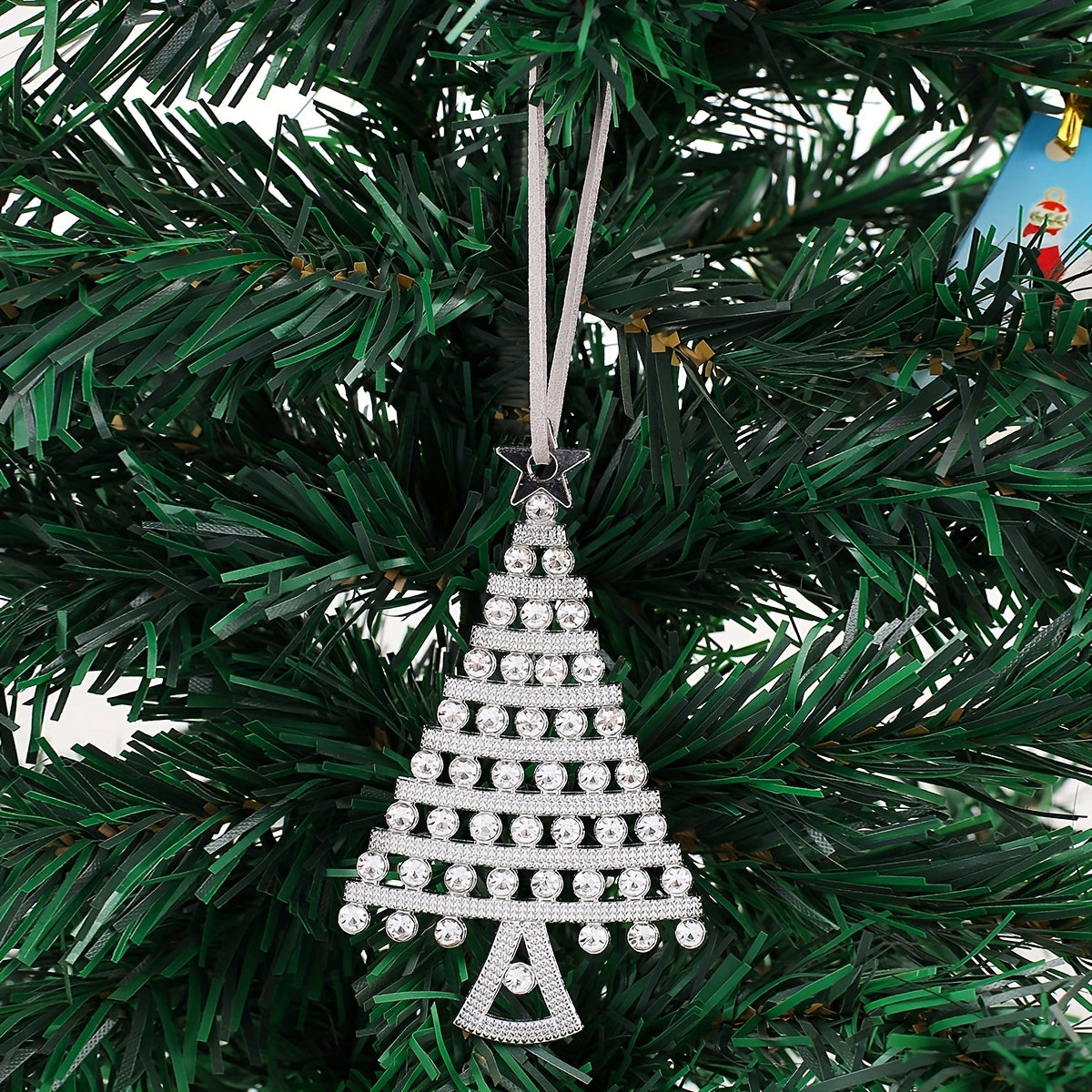 1pc Metal Hanging Christmas Tree Pendant Decoration