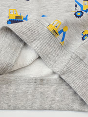 Kids Cartoon Truck Digger Sweatshirt