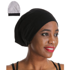 Night Cap Sleep Hat Beanie Organic Bamboo Satin Lined Bonnet