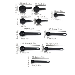 10pcs Plastic Measuring Cups and Spoons Set