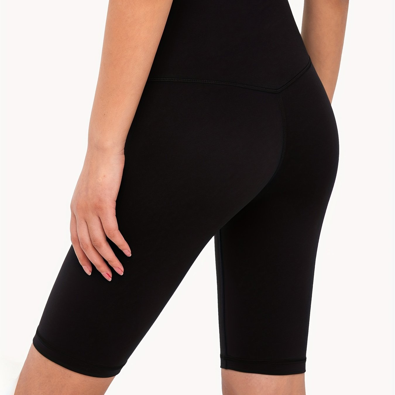 Breathable Yoga Seamless Shorts High Waist Tummy Control Running Shorts