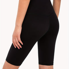 Breathable Yoga Seamless Shorts High Waist Tummy Control Running Shorts