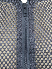 Women's Eyelet Hooded Sports Jacket
