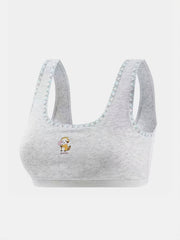4pcs Teen Girls Casual Knit Sports Vest Underwear