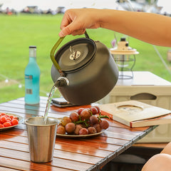 Aluminum Outdoor Kettle 1200ml Portable Tea Kettle for Camping