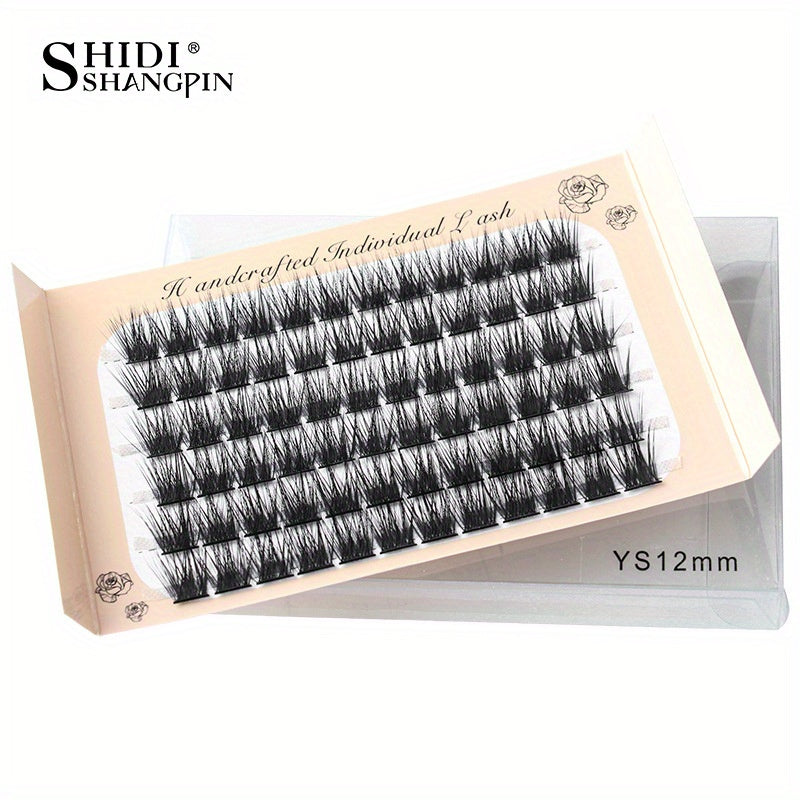 Cluster Eyelashes Natural Long Thick 10 12 14mm Soft 3D Lashes Extensions