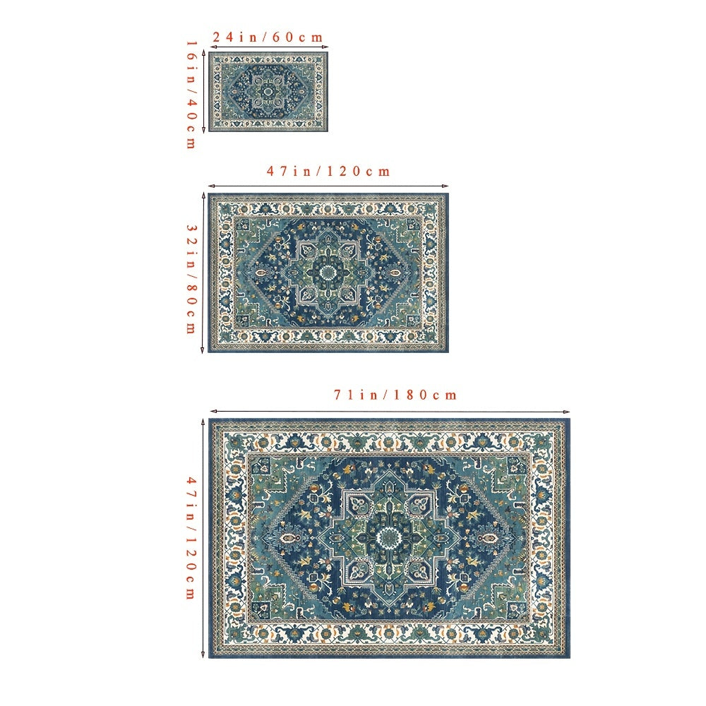 Vintage Carpet Boho Floor Mat Sofa Tea Table Blanket