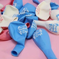 12pcs Angel Print Balloons Birthday Party Balloon Decoration