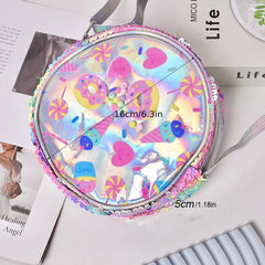 Cartoon PVC Shoulder Bag Kids Princess Crossbody Bag