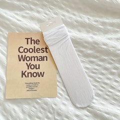 10 Pairs Breathable Mid Tube Women's Socks Stockings