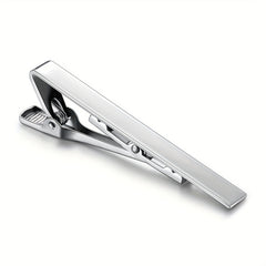 Classic Silver Tie Clip for Men