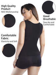 Contrast Mesh Shaping Tank Tops for Women