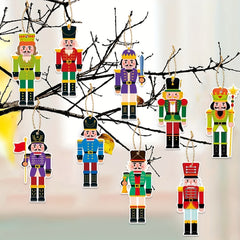 12pcs Small Nutcracker Ornaments Christmas Party Decoration