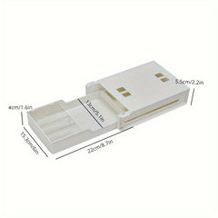 Under Desk Pull Out Wall Hanging Storage Box Office Desktop Stationery Box