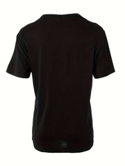 Sports Top Women's Plus Letter Print Short Sleeve