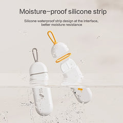 Compact 3 Compartment Pill Organizer Portable Pill Box with Lanyard