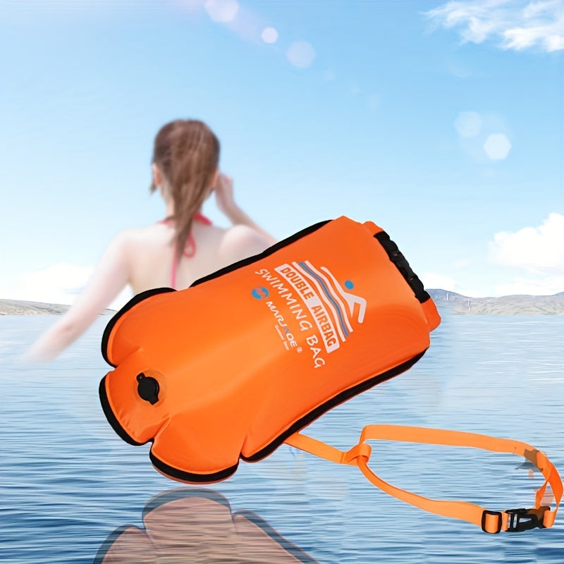 20L Dry Bag Swimming Buoy High Dual Airbag Safety Buoy for Outdoor Water Sports