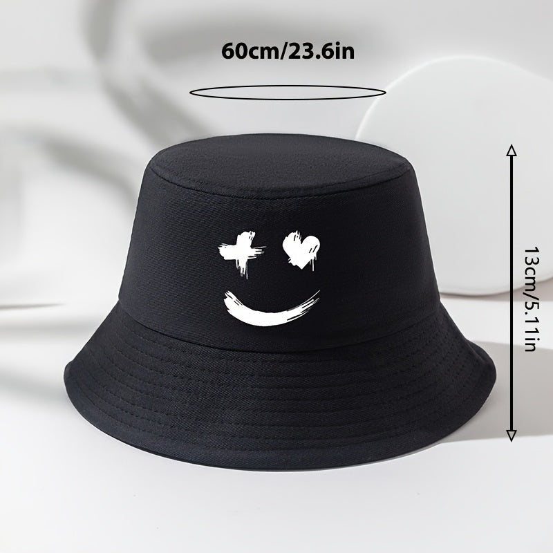 Printed Fisherman Hat Sunshade Sunscreen Basin Hat Outdoor Casual